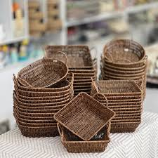 تصویر 4 از سبد حصیری مربع مدل ونوس با طراحی ساده و کاربردی